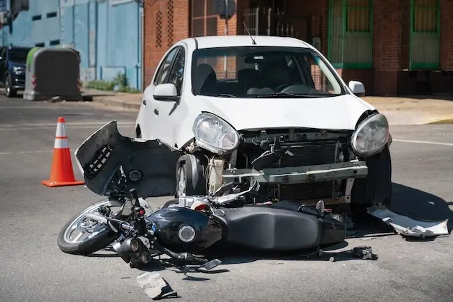 Motorcycle Car Crash