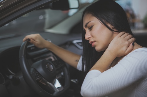 Woman With Neck Pain - Should I Go To The Hospital After a Car Accident?