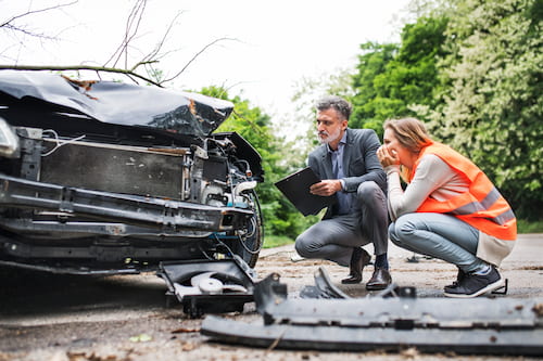 Filing an insurance claim after a car accident