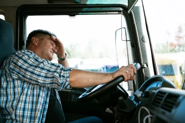 Distressed Truck Driver